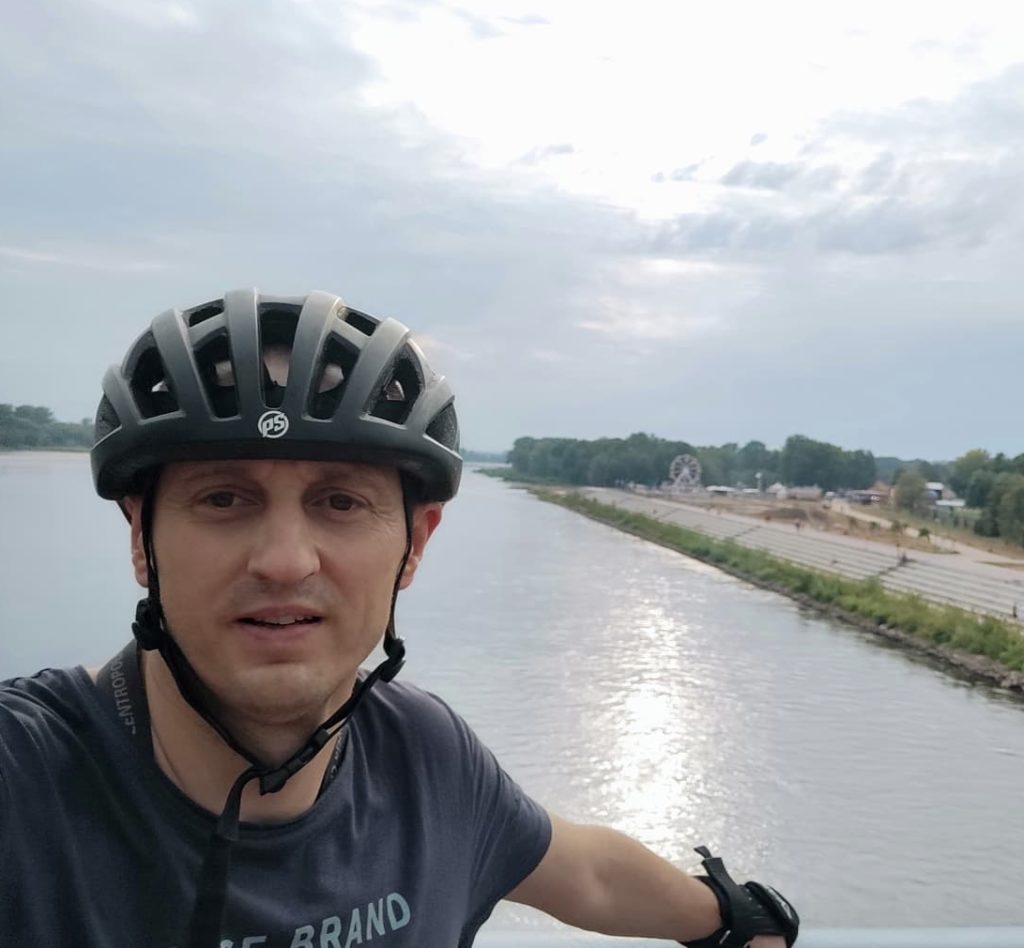 instruktor jazdy na rolkach Michał